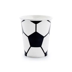 Vienkartiniai puodeliai "Futbolas" 220 ml 6 vnt sporto fanui