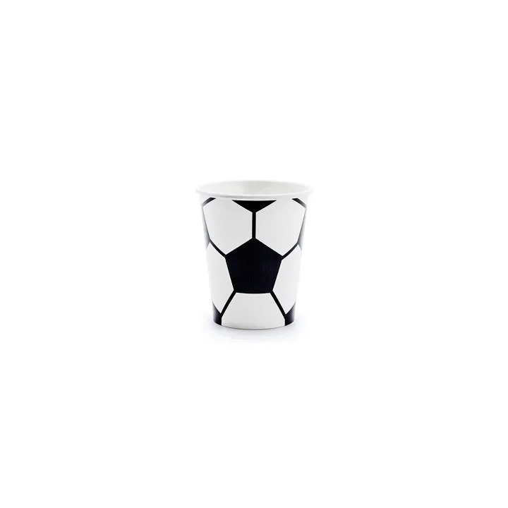 Vienkartiniai puodeliai "Futbolas" 220 ml 6 vnt sporto fanui