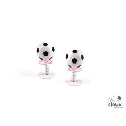 Mini futbolo kamuolys su spyruokle šokinėjantis 2 vnt pigiau