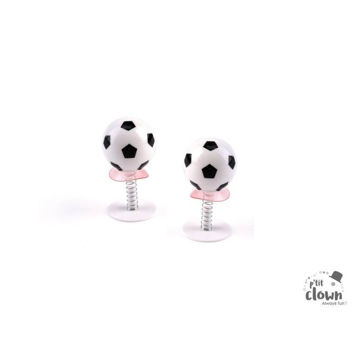 Mini futbolo kamuolys su spyruokle, 2 vnt.