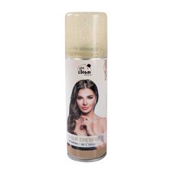 Purškiamas plaukų lakas - blizgučiai auksiniai 125 ml pigiau