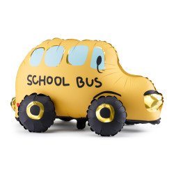 Folinis pastatomas balionas „Mokyklinis autobusas“, 66 × 36 cm