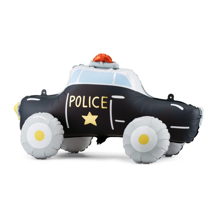 Folinis pastatomas balionas "Policijos automobilis" 90*41 cm
