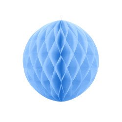 Korėtas apvalus papuošimas 40 cm 1 vnt tamsiai melsvas pigu