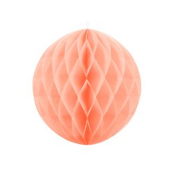 Korėtas apvalus papuošimas 30 cm 1 vnt persikinis - šventėms