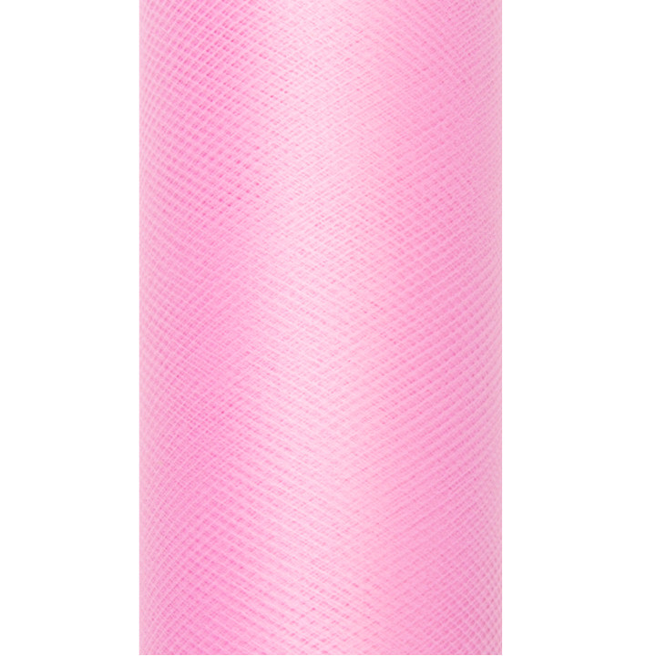Tiulinis audinys šviesiai rožinis – 0,15 × 9 m
