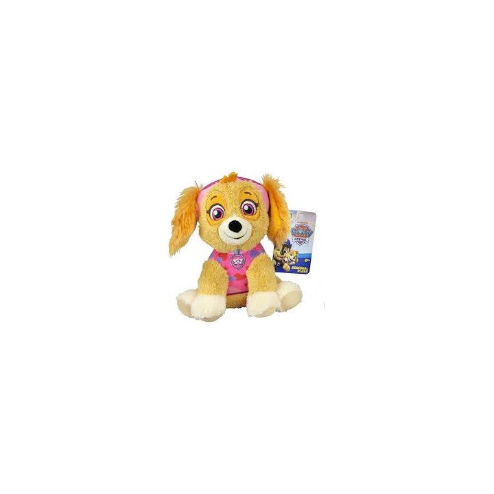 PAW Patrol minkštas pliušinis šuniukas-patrulis Skye – rožinė pilotė, 15 cm žaislas vaikams