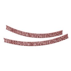Rausva girlianda „Lietutis“ 15 cm, 2 m | Šventės dekoracija