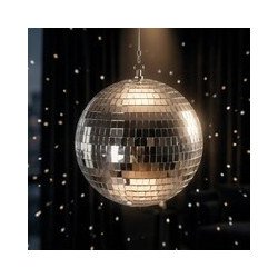 Pakabinamas disko rutulys – 20 cm | Šventinė ir vakarėlio dekoracija - nuotrauka 1