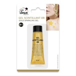Kūno blizgučiai aukso spalvos 20 ml