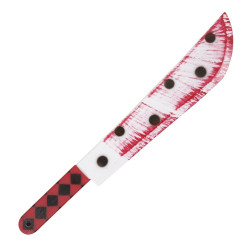 Kraujuota klouno mačetė 56 cm | Helovino aksesuaras