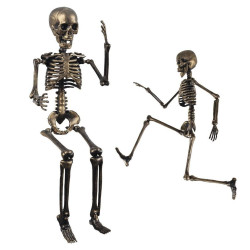 Kabantis bronzinis skeletas 40 cm | Helovinui