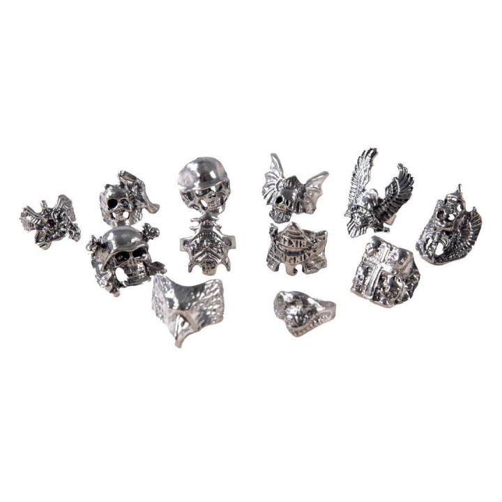 Metalinis žiedas baikeriui | Atsitiktinis modelis