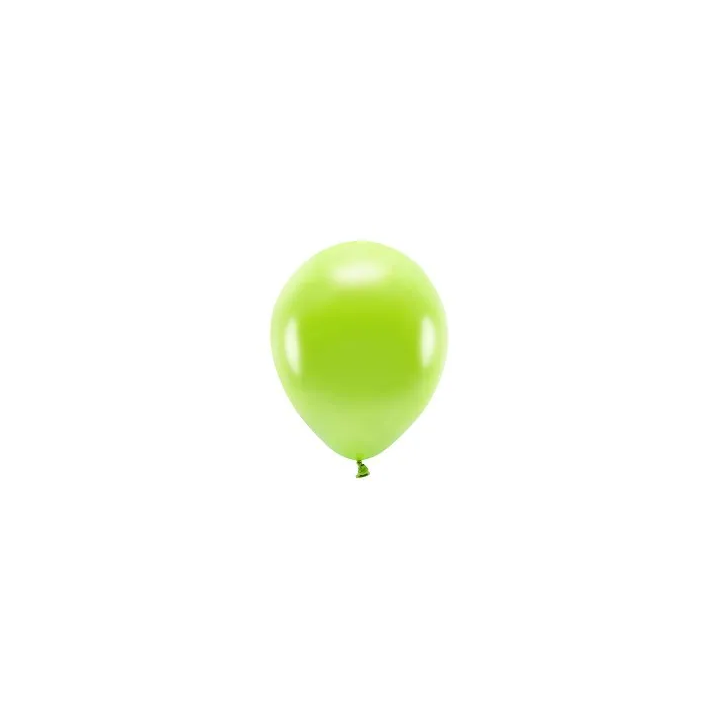 Eco balionai 10 vnt 30 cm blizgantys salotiniai heliu ar oru