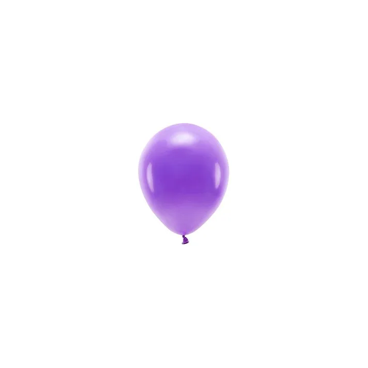 Eco balionai 10vnt 30cm tamsiai violetiniai heliu šventiniai