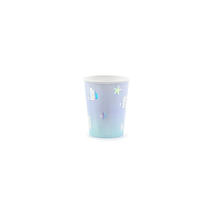 Vienkartiniai puodeliai "Jūros deimantai" 220 ml 6 vnt pigu