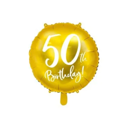 Balionas folinis apvalus 50-as gimtadienis puiki šventė pigu