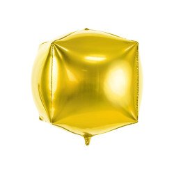 Folinis balionas Cubic 35*35*35cm auksinis puiki dovana pigu