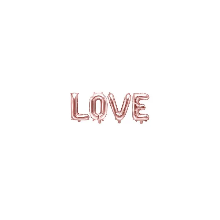 Foliniai balionai raidės "LOVE" rausvi 140*35 cm šventiniai