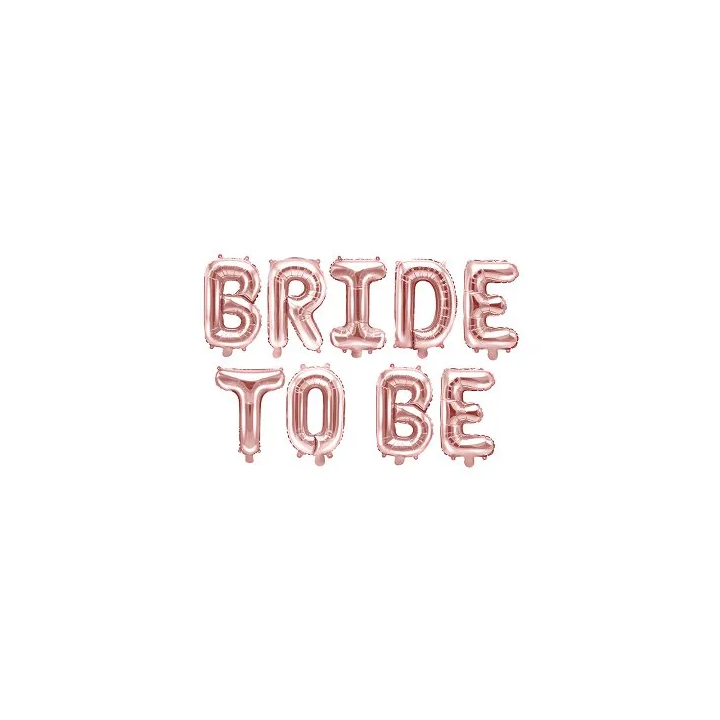 Foliniai balionai "BRIDE TO BE" rausvi 340*35cm mergvakariui