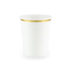 Vienkartiniai puodeliai balti 260 ml 6 vnt šventiniai pigiau