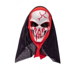 Halloween kaukė kraujuota helovino šventei vakarui Arlekina.