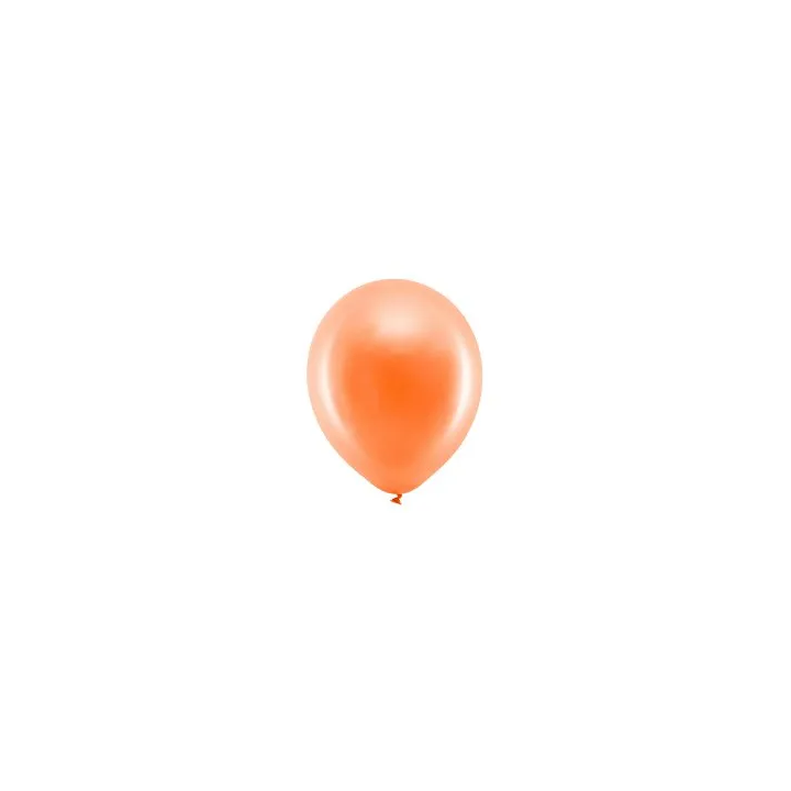 Vaivorykštiniai balionai 23 cm oranžiniai 100 vnt šventiniai