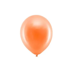 Vaivorykštiniai balionai 23 cm oranžiniai 10 vnt šventiniai