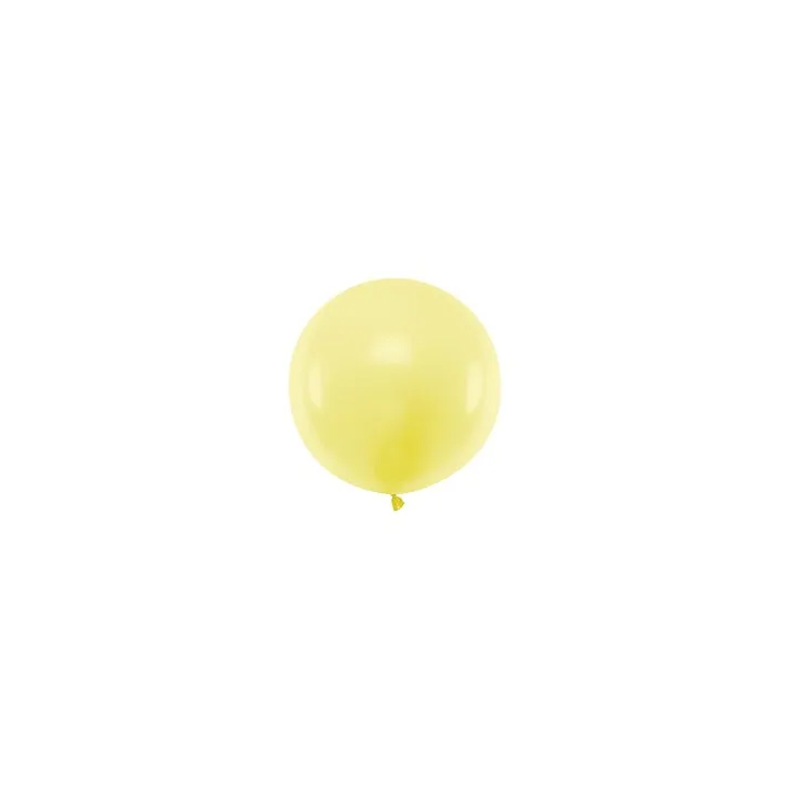 Balionas 60 cm skersmens geltonas pastelinis didelis pigiau