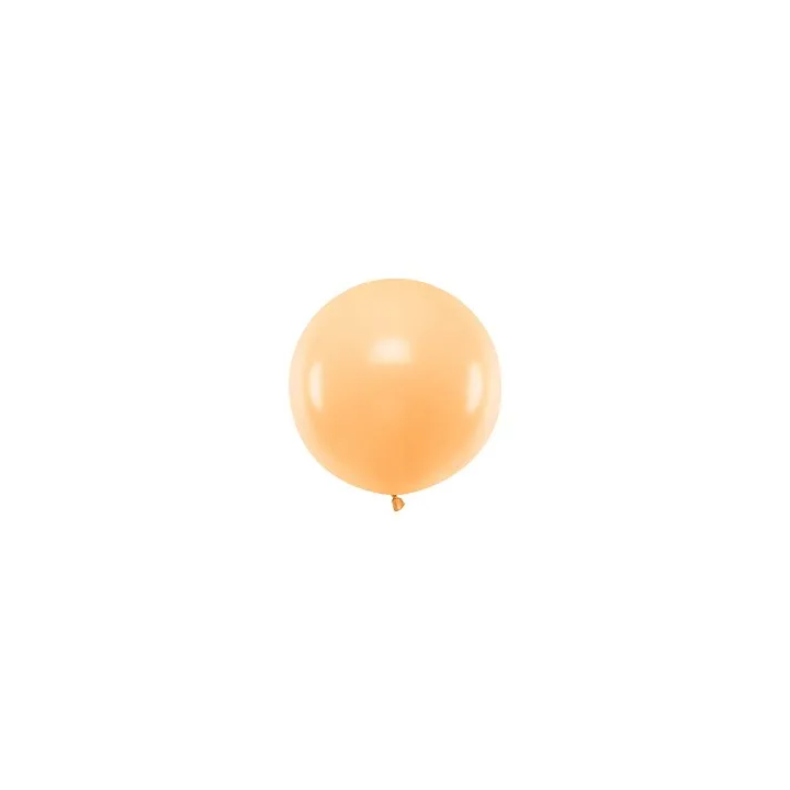 Balionas 60 cm skersmens oranžinis pastelinis labai didelis