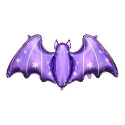 Folinis balionas Šikšnosparnis violetinis helovino vakarėliu