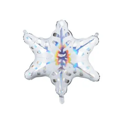 Folinis balionas "Snaigė" holographic 64 & 66 cm naujametinė