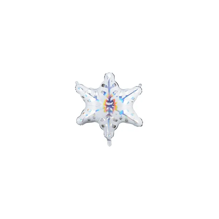 Folinis balionas "Snaigė" holographic 64 & 66 cm naujametinė